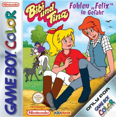 Bibi und Tina: Fohlen Felix in Gefahr - GBC - Nintendo Game Boy Color - Packshot Bibi und Tina: Fohlen Felix in Gefahr - GBC - Nintendo Game Boy Color - Packshots