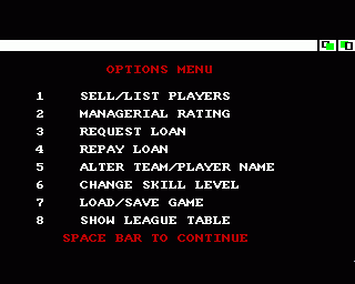 Football Manager - AMIGA - Commodore Amiga - Ingames