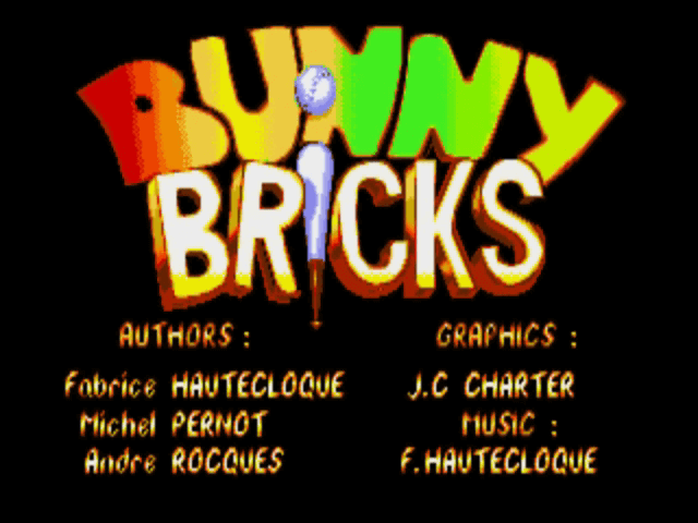 Bunny Bricks - AMIGA - Commodore Amiga - Titles
