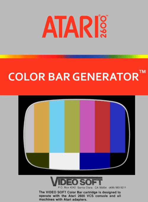 Color Bar Generator - ATARI2600 - Atari 2600