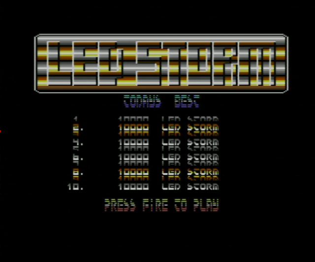 LED Storm - C64 - Commodore 64 - Titles