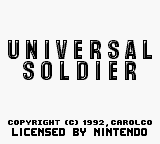 Universal Soldier - GAMEBOY - Nintendo Game Boy - Titles