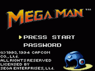 Mega Man - GAMEGEAR - Sega Game Gear - Titles