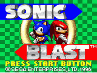 Sonic Blast - GAMEGEAR - Sega Game Gear - Titles