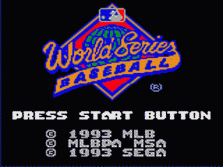 World Series Baseball - GAMEGEAR - Sega Game Gear - Titles