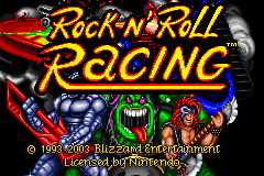 Rock 'N Roll Racing - GBA - Nintendo Game Boy Advance - Titles