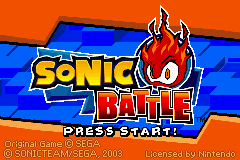 Sonic Battle - GBA - Nintendo Game Boy Advance - Titles