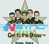 *NSYNC: Get to the Show - GBC - Nintendo Game Boy Color - Titles
