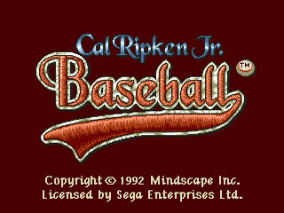 Cal Ripken Jr. Baseball - GEN - Sega Genesis - Titles