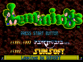 Lemmings - GEN - Sega Genesis - Titles