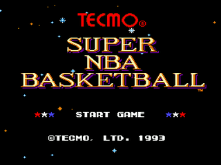 Tecmo Super NBA Basketball - GEN - Sega Genesis - Titles