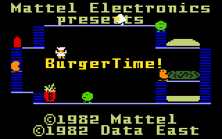 BurgerTime - INTELLIVISION - Mattel Intellivision - Titles