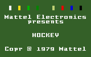 Hockey - INTELLIVISION - Mattel Intellivision - Titles