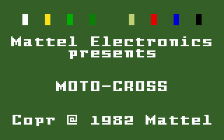 Moto-Cross - INTELLIVISION - Mattel Intellivision - Titles