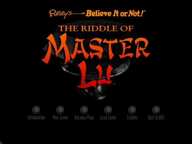 Das Rätsel des Master Lu - MSDOS - PC (MS-DOS) - Titles