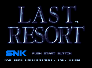 Last Resort - NEOGEOCD - SNK Neo Geo CD - Titles
