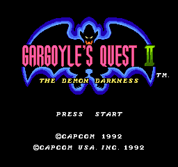 Gargoyle's Quest II - NES - Nintendo Entertainment System - Titles