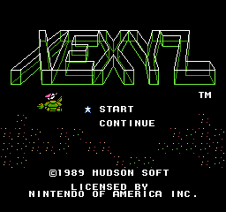 Xexyz - NES - Nintendo Entertainment System - Titles