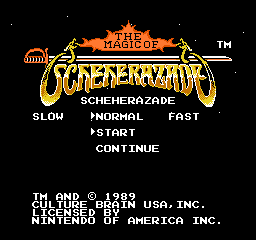 The Magic of Scheherazade - NES - Nintendo Entertainment System - Titles