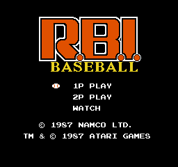 R.B.I. Baseball - NES - Nintendo Entertainment System - Titles