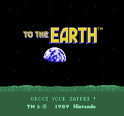 To the Earth - NES - Nintendo Entertainment System - Titles