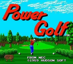 Power Golf - PCE - NEC PC-Engine HuCard - Titles