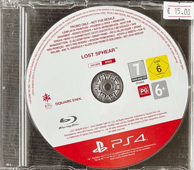 Lost Sphear - PS4 - Sony PlayStation 4