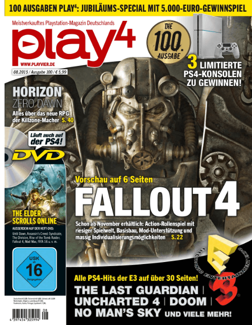 play4 Meistverkauftes PlayStation-Magazin Deutschlands - PS4 - Sony PlayStation 4