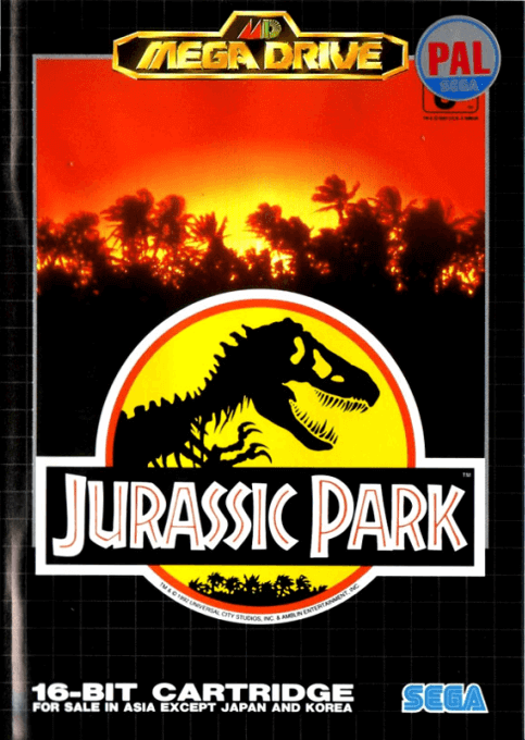 Jurassic Park - SMD - Sega Mega Drive - Packshots