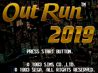 OutRun 2019 - SMD - Sega Mega Drive - Titles