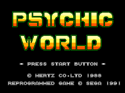 Psychic World - SMS - Sega Master System - Titles