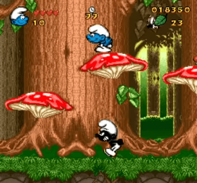 Die Schlümpfe - SNES - Nintendo Super Nintendo Entertainment System - Ingames