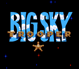 Big Sky Trooper - SNES - Nintendo Super Nintendo Entertainment System - Titles
