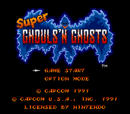 Super Ghouls 'n Ghosts - SNES - Nintendo Super Nintendo Entertainment System - Titles