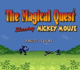 The Magical Quest starring Mickey Mouse - SNES - Nintendo Super Nintendo Entertainment System - Titles