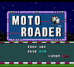 Moto Roader - TG16 - NEC Turbo Grafx TurboChip - Titles