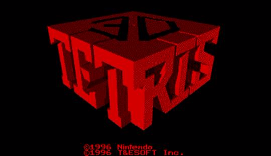 3-D Tetris - VIRTUALBOY - Nintendo Virtual Boy - Titles